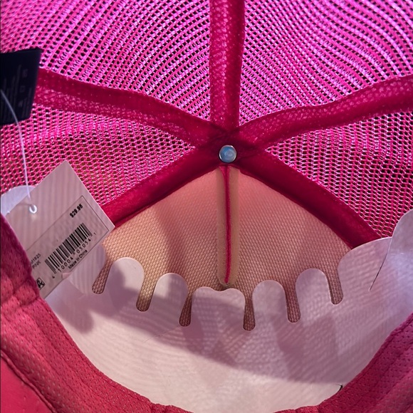 Pink Smiley Face Trucker Hat - Picture 2 of 5